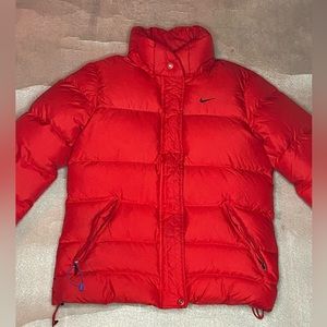 Vintage y2k red Nike puffer
